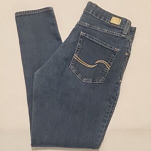 Signature Levis Strauss Gold Totally Shaping Skinny Blue Women's Jeans Size 10 M